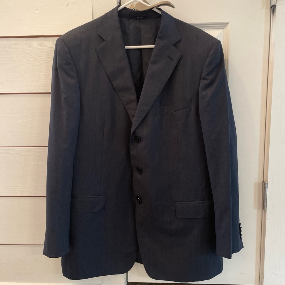 Ermenegildo Zegna Navy Blue Jacket Blazer 54R